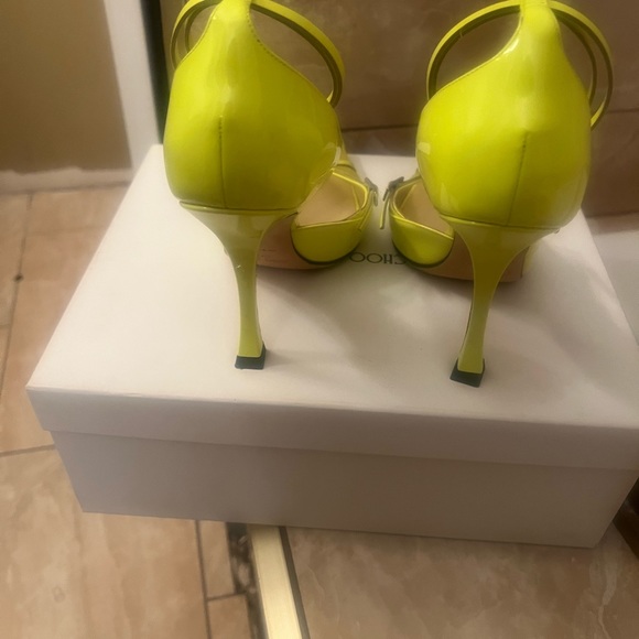 COPY - JIMMY CHOO
Neon Yellow Mugler Edition Strap Pump Heels! Worn once! US8 - Picture 3 of 8